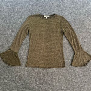 Michael Kors Olive Flare Sleeve Blouse